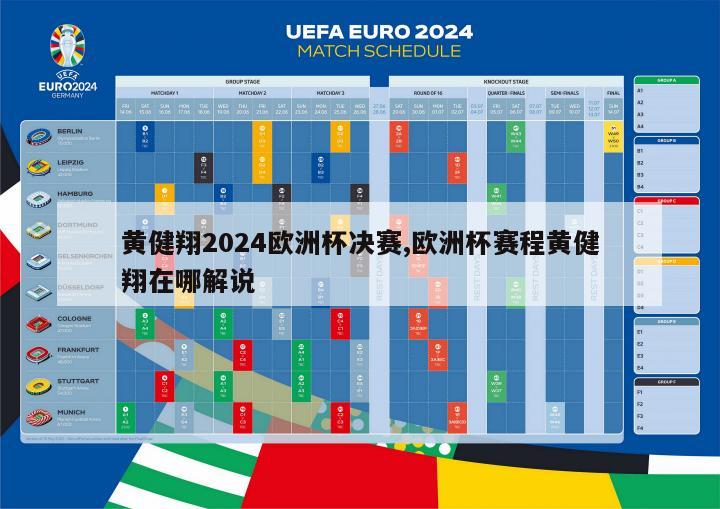 黄健翔2024欧洲杯决赛,欧洲杯赛程黄健翔在哪解说